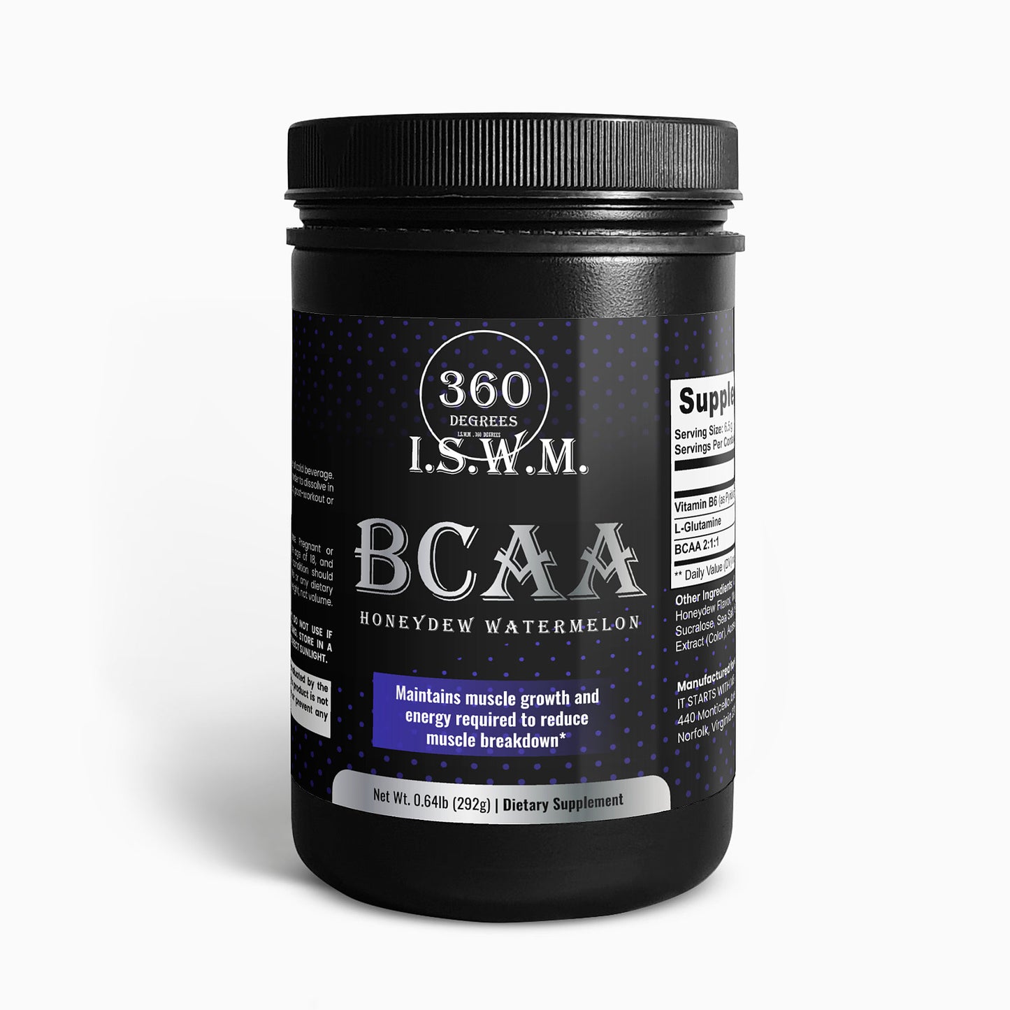 BCAA Post Workout Powder (Honeydew/Watermelon)