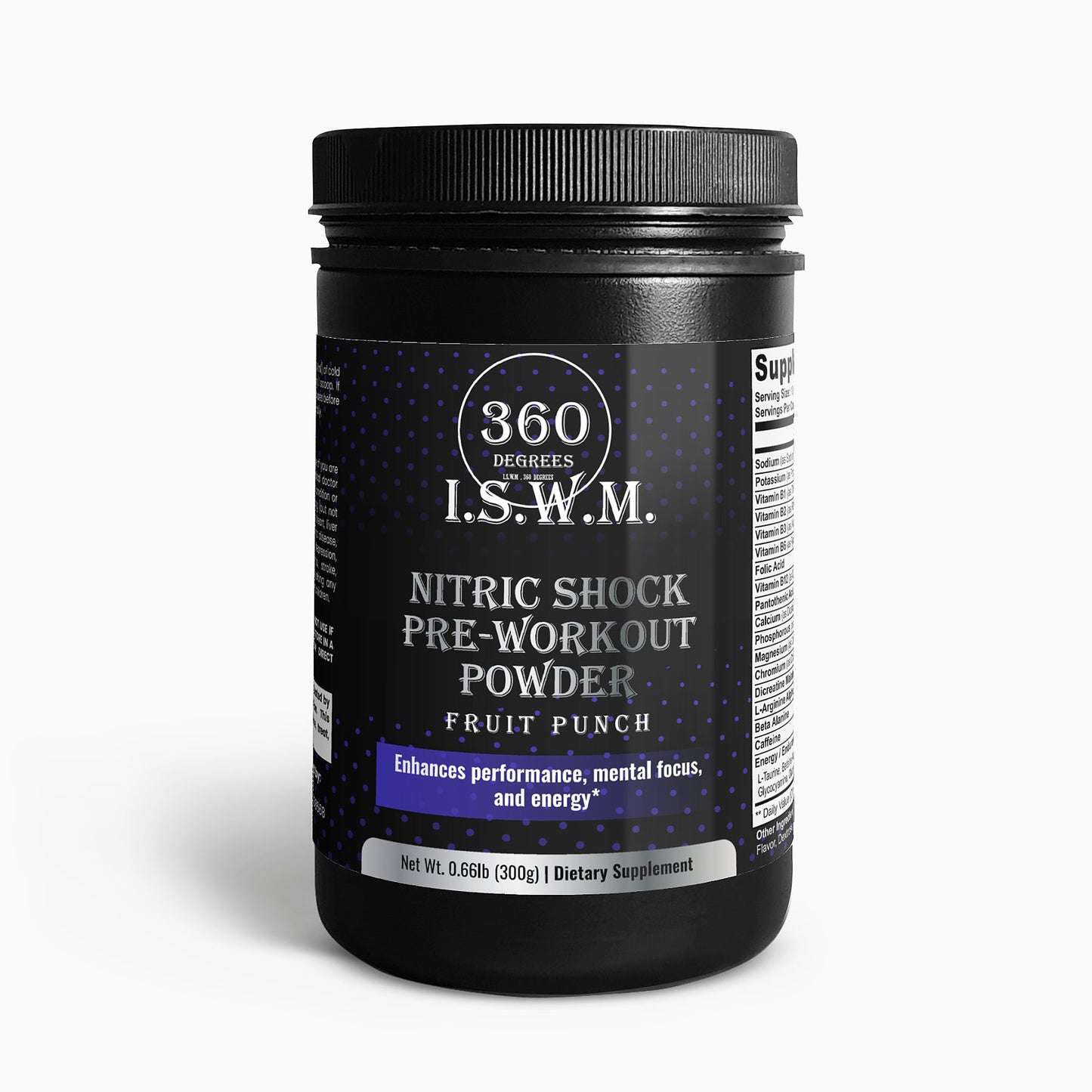 Nitric Shock Pre-Workout Powder (Fruit Punch)